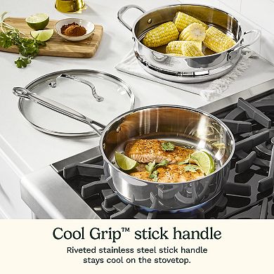 Cuisinart® Chef's Classic 3.5-qt. Stainless Steel Sauté Pan with Lid & Steamer