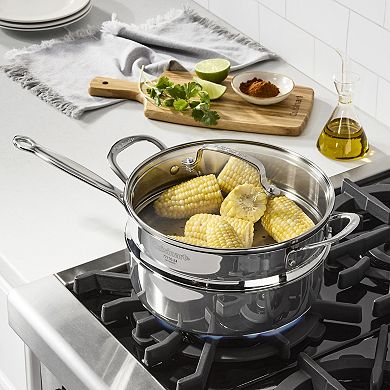Cuisinart® Chef's Classic 3.5-qt. Stainless Steel Sauté Pan with Lid & Steamer