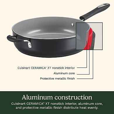 Cuisinart® Ceramica® XT Matte Collection 5 Quart Sauté Pan with Lid