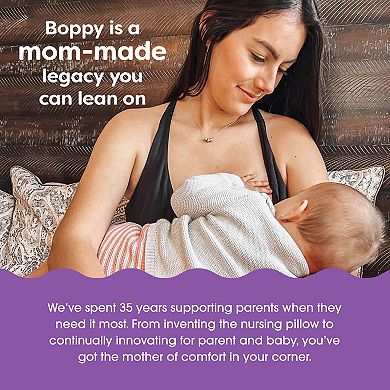 Boppy Nursing Pillow Larger & Firmer Supportive Pillow for Breastfeeding & Bottle Feeding