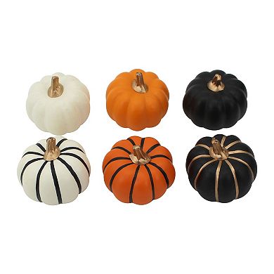 Celebrate Together™ Halloween Solid & Striped Pumpkins Bowl Filler Table Decor