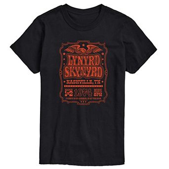 Men's Lynyrd Skynyrd Nashville Concert Vintage Graphic Tee