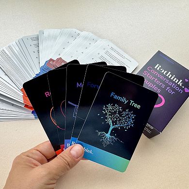 QUOKKA 100 Conversation Cards Rethink! for Couples - Know Me Better - Relationship Connection