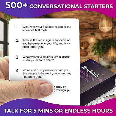 QUOKKA 100 Conversation Cards Rethink! for Couples - Know Me Better - Relationship Connection