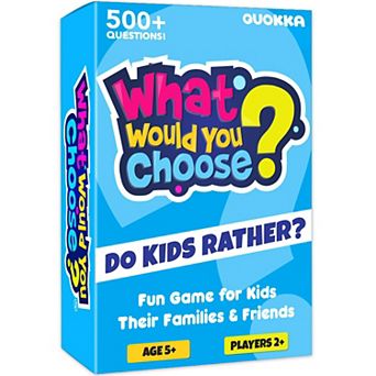 QUOKKA Card Quiz Game 500+ Questions What Would You Choose? for Kids & Adults - Family Party Night