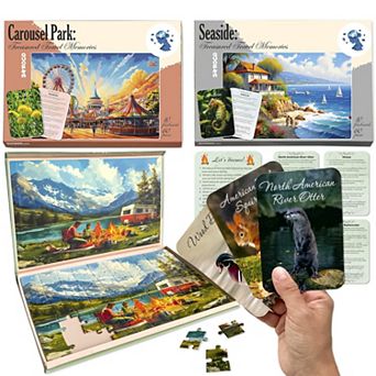 QUOKKA Set of 3 Dementia Puzzles Treasured Memories 60 pc 9 Memory Cards Alzheimer's Activities