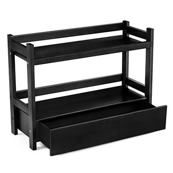 Sorbus 2 tier Counter Organizer with Drawer - Matcha Station, Bathroom, Kitchen & Office