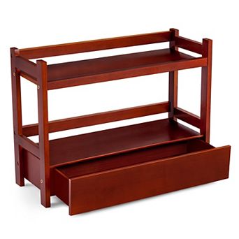 Sorbus 2 tier Counter Organizer with Drawer - Matcha Station, Bathroom, Kitchen & Office