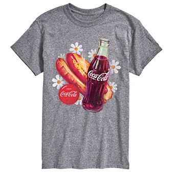Big & Tall Coca-Cola Bottle & Hot Dog Vintage Graphic Tee