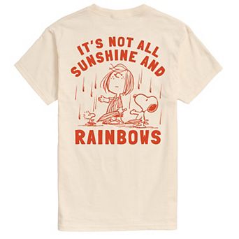 Big & Tall Peanuts It's Not All Sunshine and Rainbows Graphic Tee