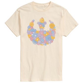 Big & Tall Star Wars Rebel Spring Flowers Logo Graphic Tee