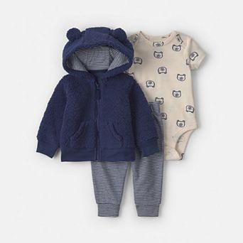 Baby Boy Carter's 3 pc Hoodie, Bodysuit & Pants Layering Set