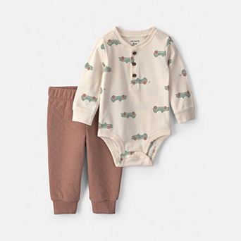 Baby Boy Carter's 2 pc Long-Sleeve Bodysuit & Pant Set