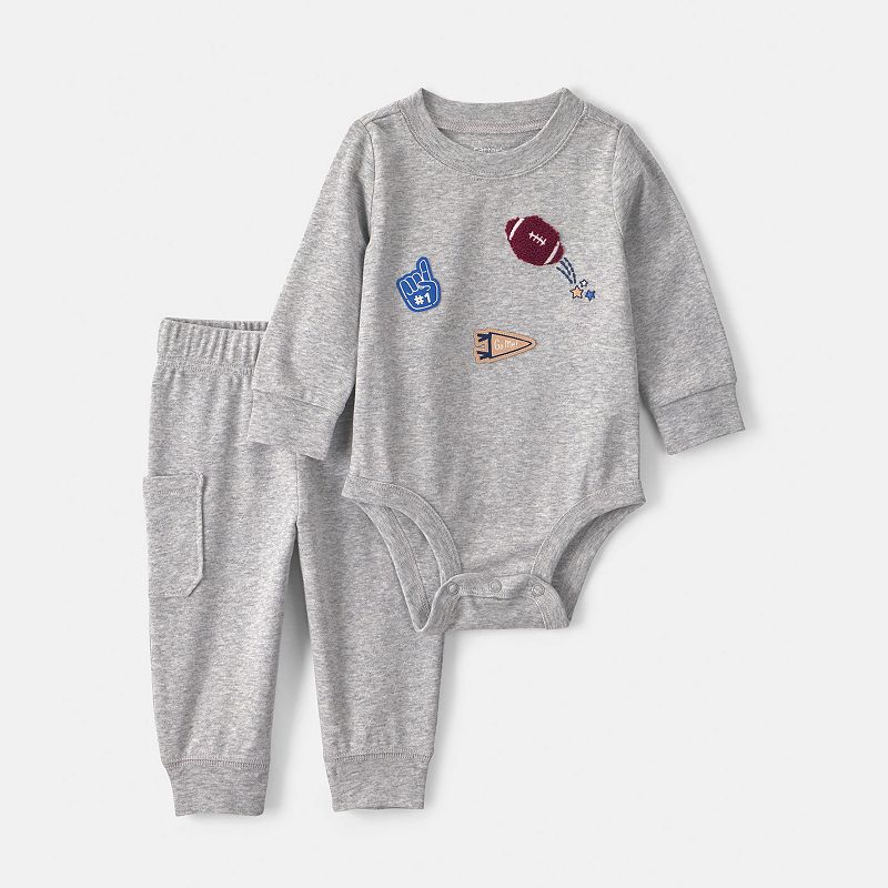Baby Boy Carter's 2-Piece Long-Sleeve Bodysuit & Pant Set, Boy's, 
