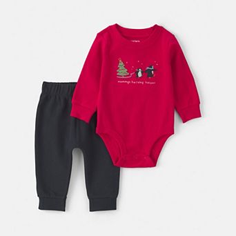 Baby Boy Carter's 2 pc Long-Sleeve Bodysuit & Pant Set