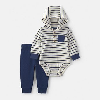 Baby Boy Carter's 2 pc Striped Long-Sleeve Bodysuit & Pant Set
