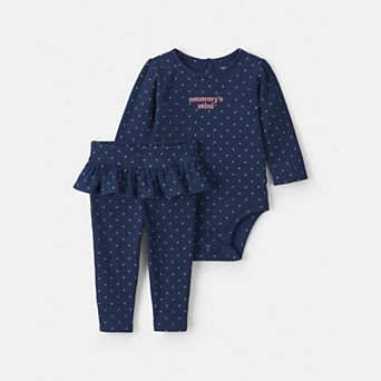 Baby Girl Carter's 2 pc Long-Sleeve Bodysuit & Pant Set