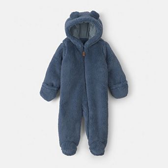 Baby Carter's Teddy Bear Fleece Long-Sleeve Jumpsuit