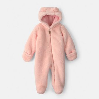 Baby Carter's Teddy Bear Fleece Long-Sleeve Jumpsuit