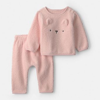 Baby Carter's 2 pc Animal Fleece Long-Sleeve Top & Pants Set