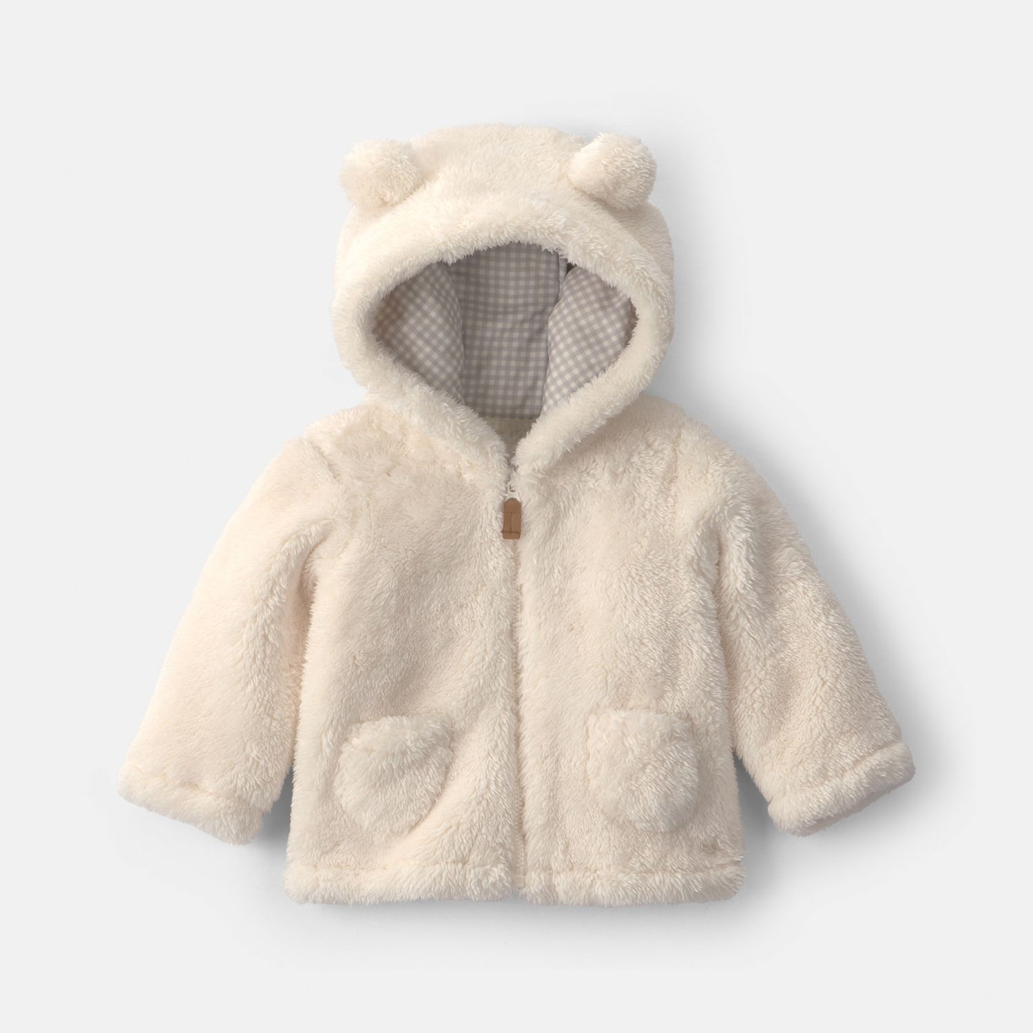 Худи Carter's Bear Teddy Fleece Zip-Up для малышей, цвет: Ivy — фото 1