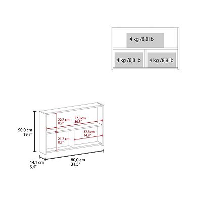 Cantwell Medicine Cabinet with 2 Doors, 3 Shelves, 2 Mirrors