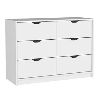 Houma 4 Drawer Dresser with 2 Lower Cabinets, Drawer Chest