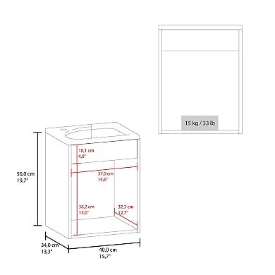 Bothell Bathroom Vanity, 1 Door