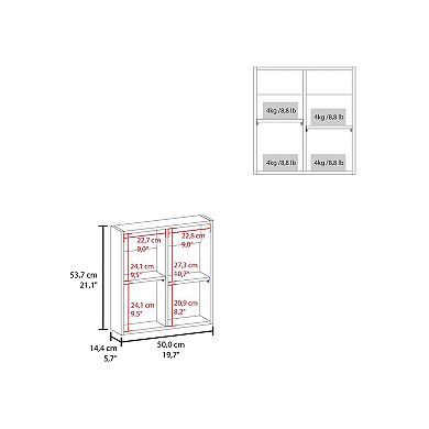 Loring Medicine Cabinet, 1 Door, 4 Shelves, 1 Mirror