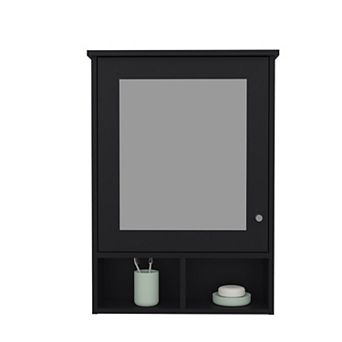 Anamoose Medicine Cabinet with 5 Shelves, 1 Door, and 1 Mirror