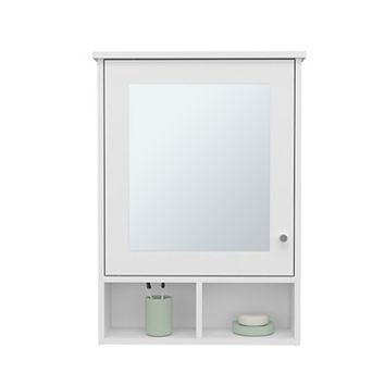 Anamoose Medicine Cabinet with 5 Shelves, 1 Door, and 1 Mirror