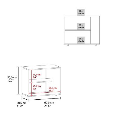 Cavalero Sideboard Table, 4 Legs, 2 Shelves