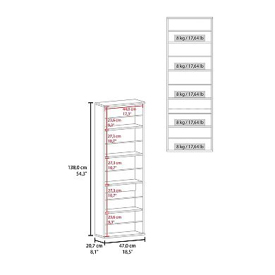 Baltimore Wall Mounted Shoe Rack, Mirror, Single Door, Ten Shoes Capacity