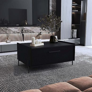 Juneau Coffee Table, 1 shelf, 4 legs