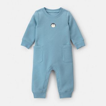 Baby Boy Carter's Penguin Fleece Long-Sleeve Union Suit