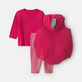 Baby Girl Carter's 3 pc Apple Long-Sleeve Costume & Legging Set