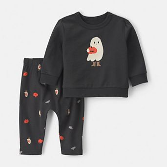 Baby Carter's 2 pc Long Sleeve Top & Pant Set with Ghost Design