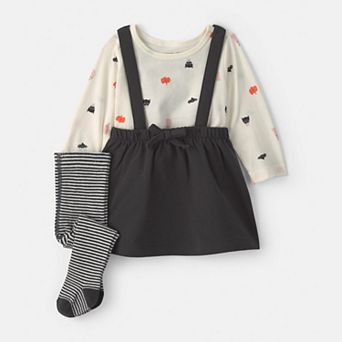 Baby Girl Carter's 3 pc Long Sleeve Dress & Tights Set