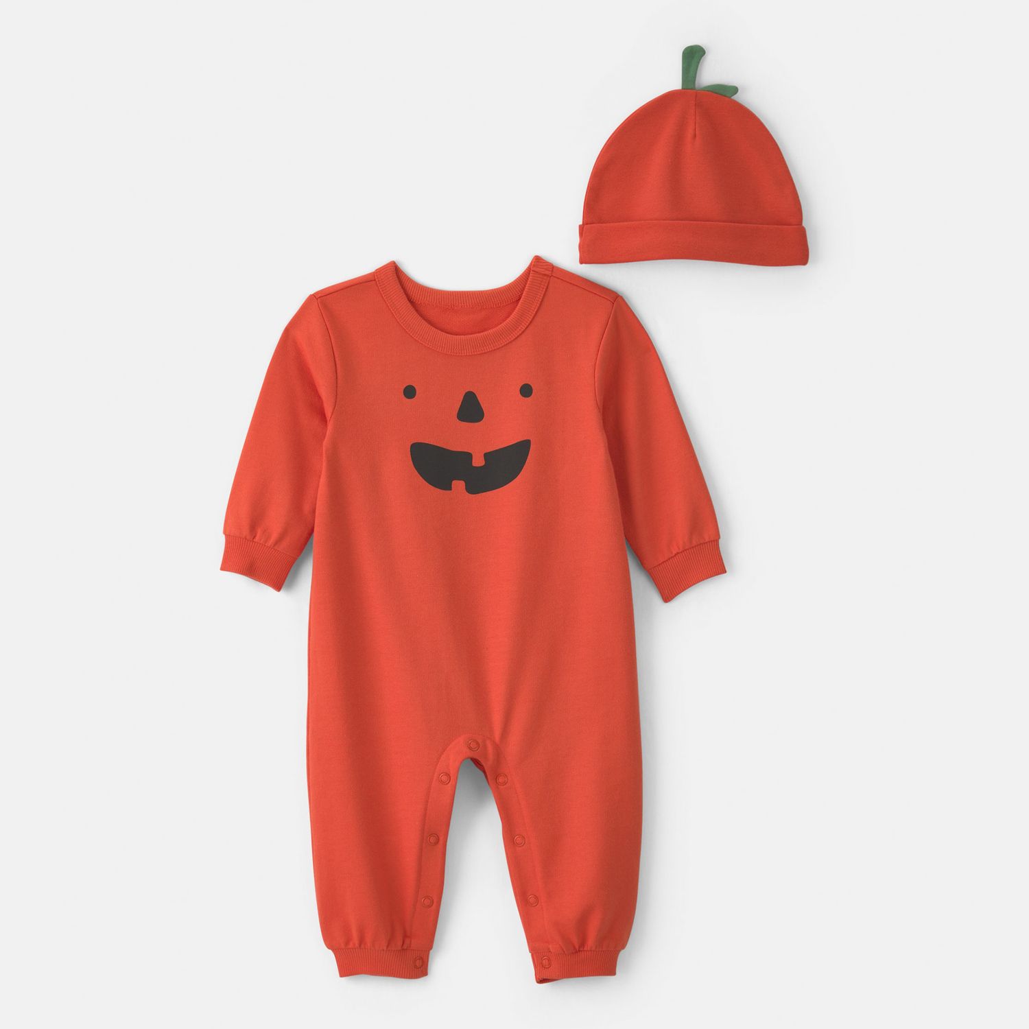 Детский комплект Carter's Pumpkin: комбинезон и шапка, 2 шт — фото 1