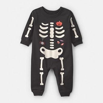 Baby Carter's Halloween Skeleton Long Sleeve Jumpsuit