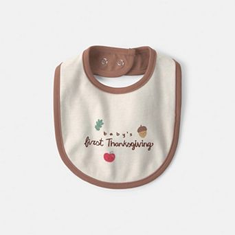 Carter's Baby's First Thanksgiving Cotton Bib
