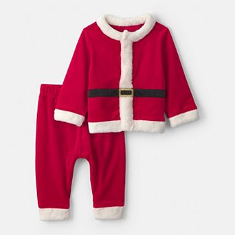 Baby Carter’s 2 pc Santa Long-Sleeve Top & Pants Set