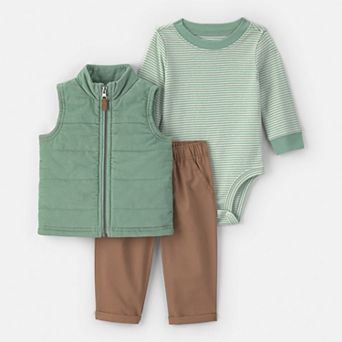 Baby Boy Carter's 3 pc Vest, Bodysuit & Pants Layering Set