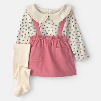 Baby Girl Carter’s 3 pc Long Sleeve Top, Jumper, & Leggings Set