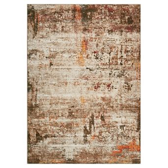Modern Abstract Area Rug Low Pile Stain-Resistant Indoor Carpet for Living Room, Bedroom,Dining Room