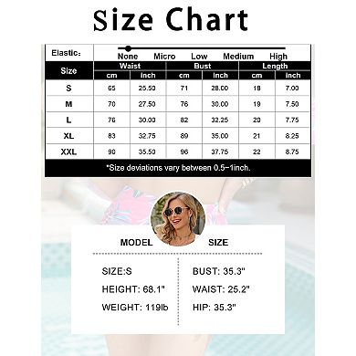 Women's 2 Piece Swimsuit Ruffle Swim Top with Skirt High Waisted Beach Bathing Suit