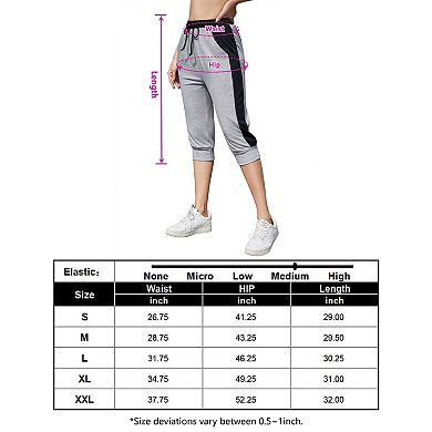 Women's Capris Casual Summer Loose Fit Pants with Pockets