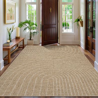 Living Room, Bedroom Machine Washable Area Rug Non-Shedding Easy to Clean
