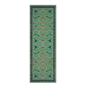 Insect Washable Area Rug for Living Room Bedroom Ultra-Thin Non Slip Dining Room Stain Resistant Rug