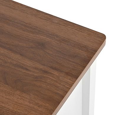 White Dresser with 5 Deep Drawers for or Living Room, Hallway, Office